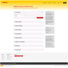 DHL NL Invoice generator